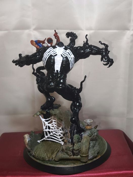 Diorama venon vs Spider-man