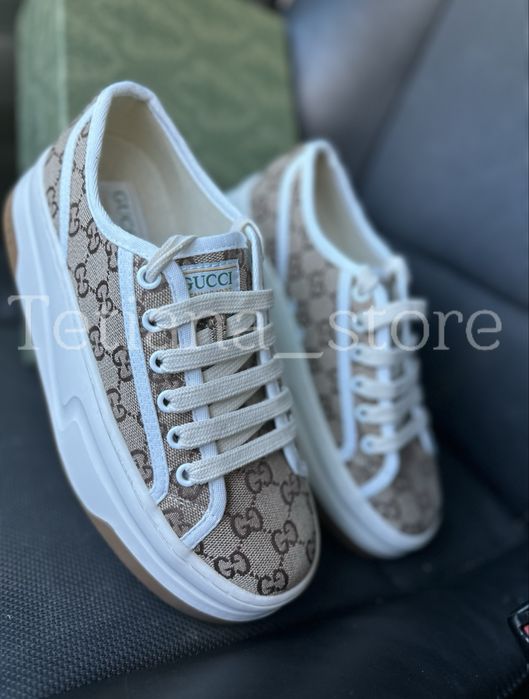Кросівки жіночі високі Гуччі Гуччи на високій підошві 37 38 39 40 41