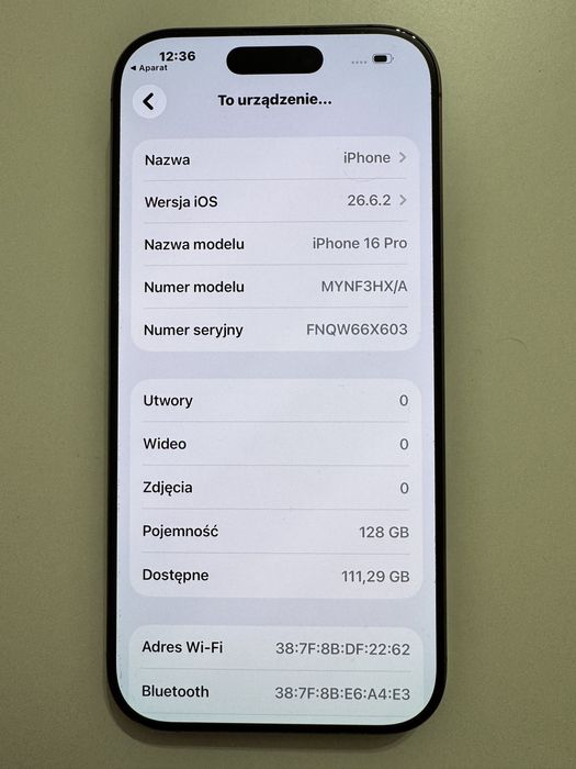 Iphone 16 pro 128gb stan idealny