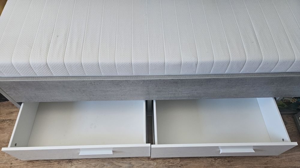 Młodzieżowe łóżko MI PIACE, 90x200 plus szafka NOCNA GRATIS pufa worek