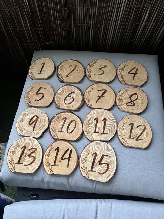 Placas para mesa casamento/batizado
