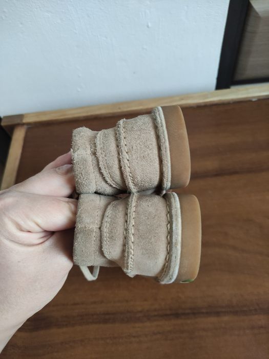 Шкіряні замшеві ботінки, напівчоботи Clarks, 25 розмір