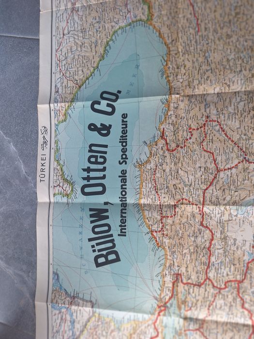 Dwie stare mapy Turcja Międzynarodowa Spedycja