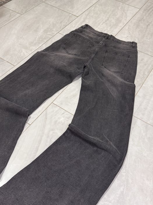 Black Flared Jeans with Zippers