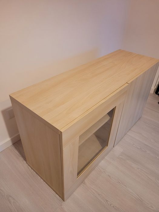 2x Estrutura de movel Ikea Besta cor pinho