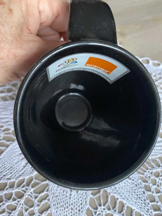 Kubek ceramiczny do kawy herbaty czarny