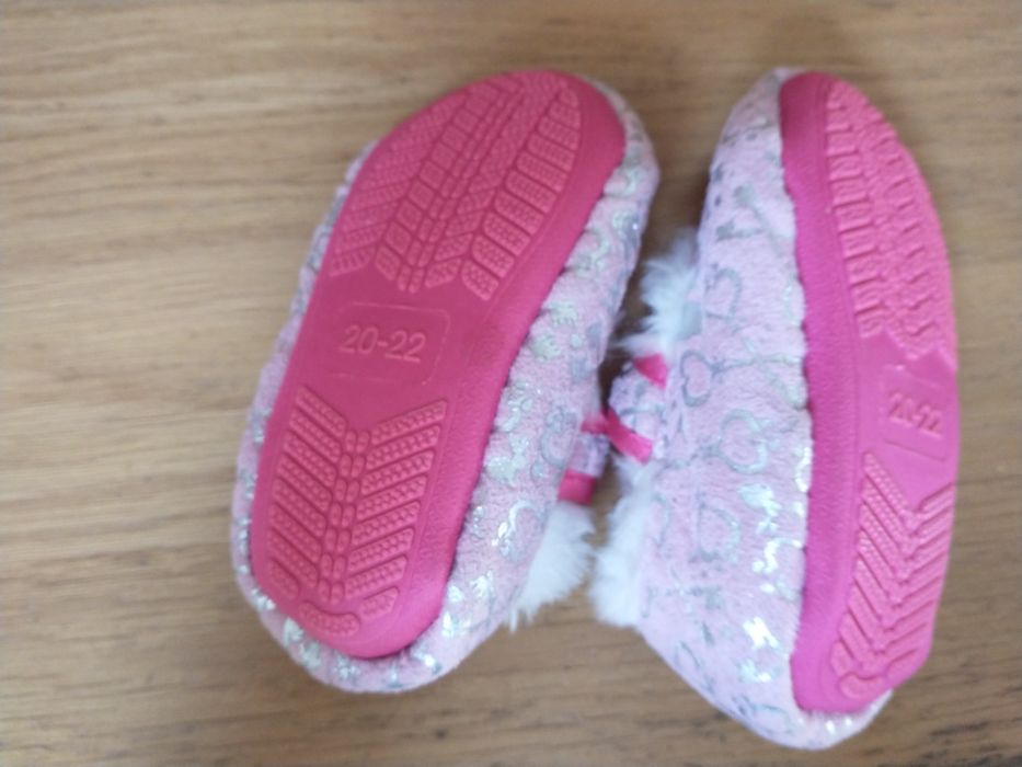 Kapcie papcie dla dziewczynki rozm 20-22 Elsa kraina lodu wkładka 12cm