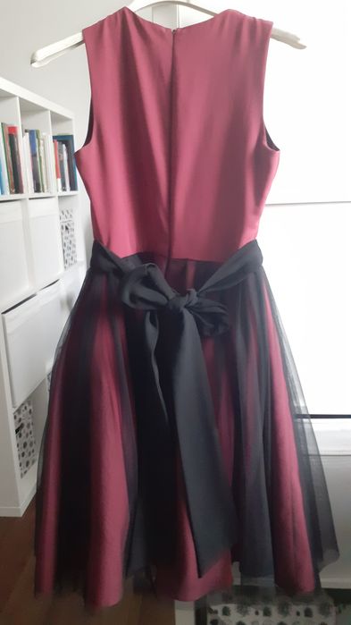 Sukienka tiul bordo