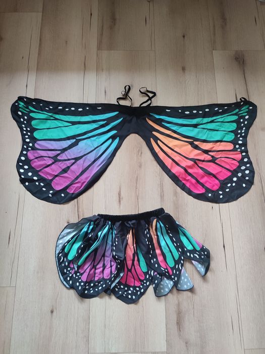 Strój motyl skrzydła spódniczka