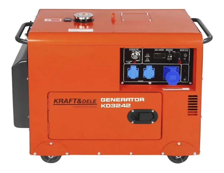 Генератор дизельний однофазний 6.5 квт KRAFT&DELE KD3242 + ATS