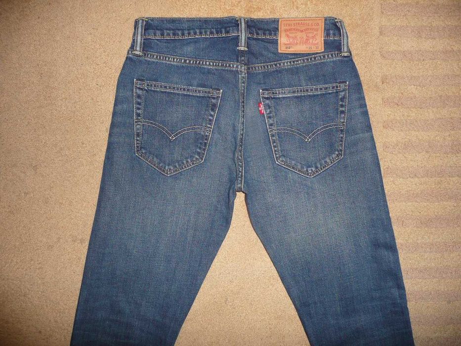 Spodnie dżinsy LEVIS 512 W29/L32=39,5/103cm jeansy