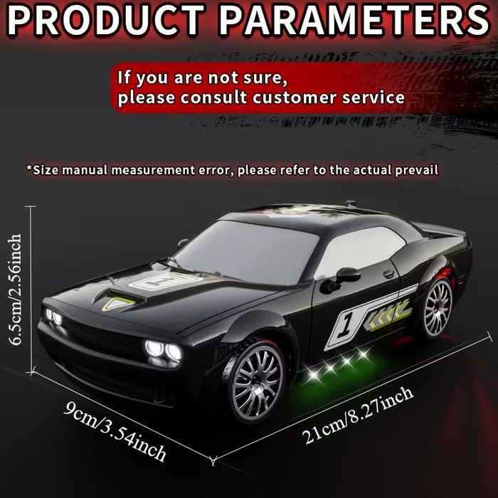 RC Дрифт автомобіль 1:20 з підсвіткою,машинка на радіокеруванні,kf27