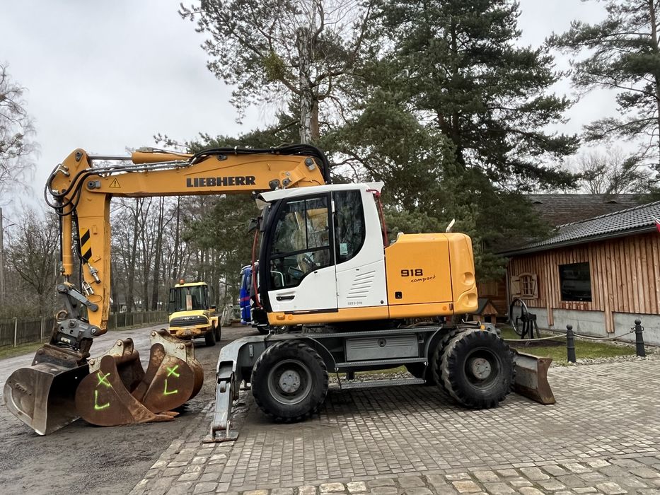 liebherr 918 compact koparka kołowa 3xłyżki