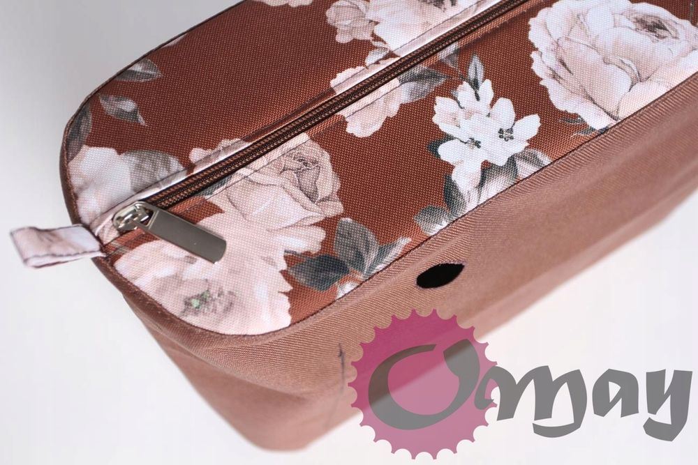 organizer do OBAG STANDARD cudne róże beż brąz 2 kieszenie wkład OMAY