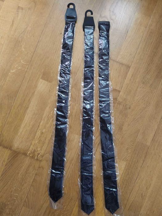 Галстук атласный черный узкий парадный