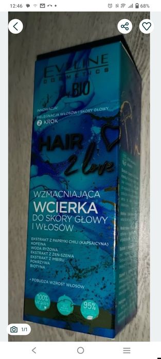 Wcierki do włosów eveline 2 sztuki