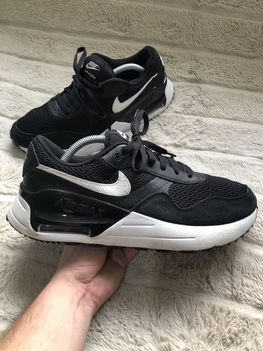 NIKE AIR MAX SYSTM (44.5) 28.5см мужские кроссовки оригинал черные
