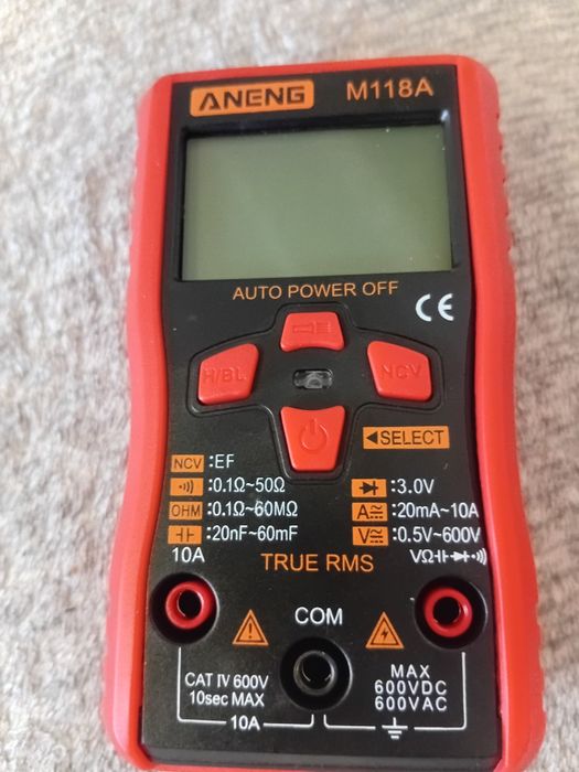 Мультиметр ANENG M118A, браковий.