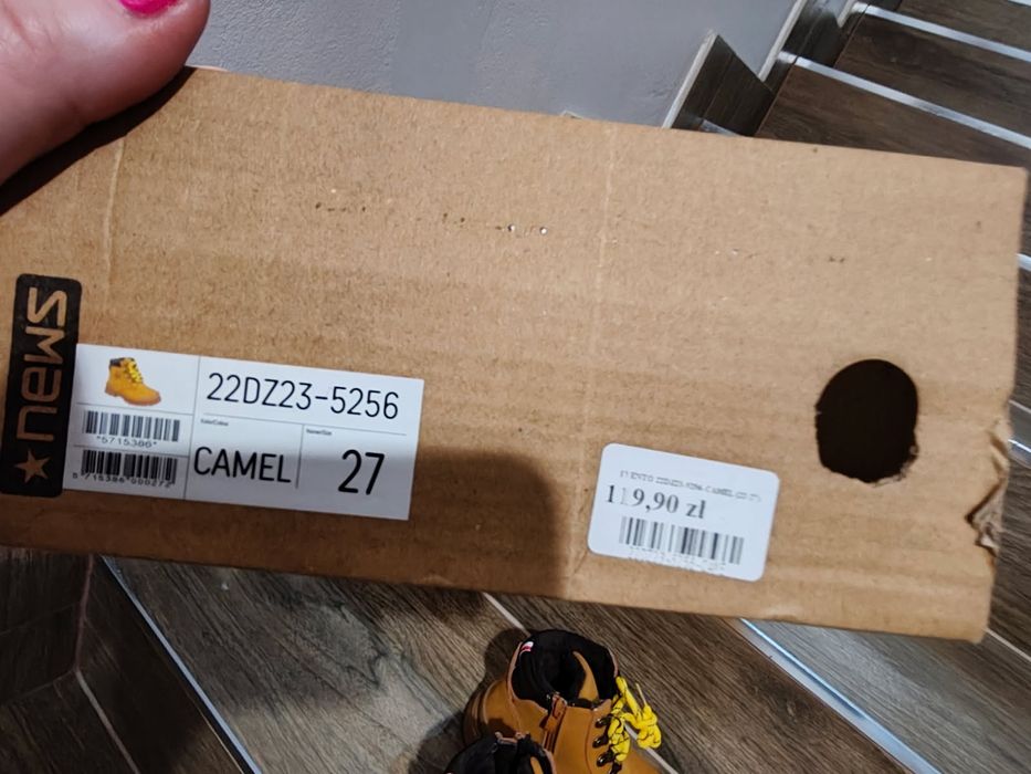 Traperki z futerkiem Camel