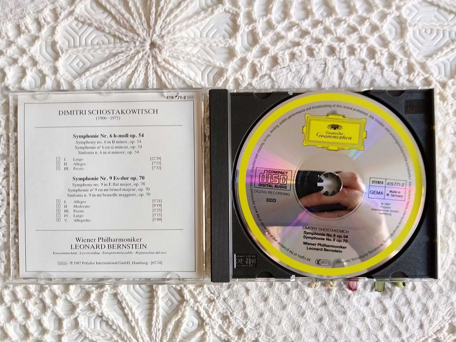 Bernstein, Deutsche Grammophon, Szostakowicz, Symfonie 6 i 9, CD