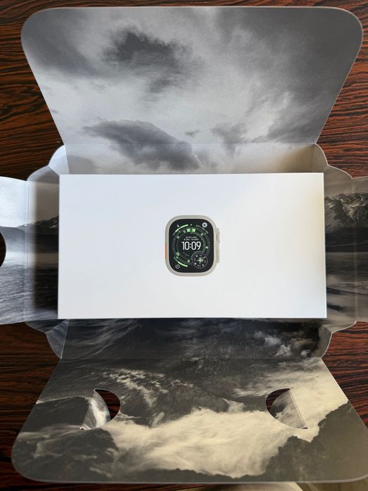 Apple Watch Ultra 3 Titanio Natural - Bracelete Loop Alpine Azul (M)