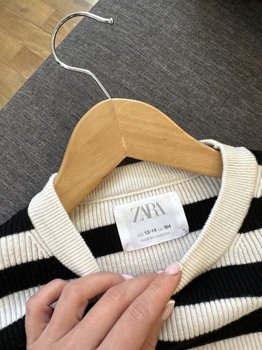 Джемпер кофта підліткова в смужку zara 14 років 164 см