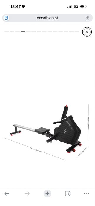 DOMYOS Máquina de Remo Conectada 500B
