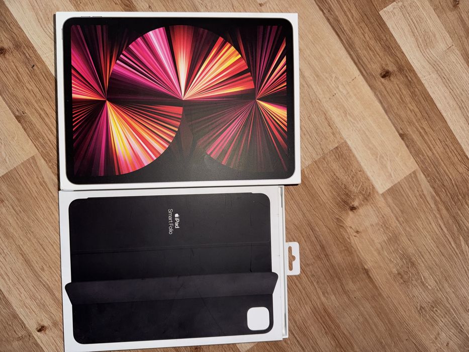 iPad Pro 11” M1 128 GB Wi-Fi + Cellular + Apple Smart Folio | Idealny stan