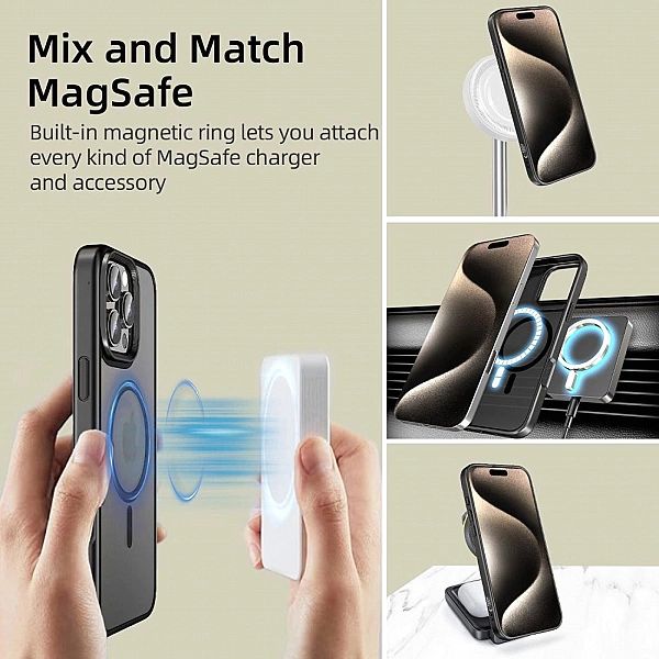 Etui Tech-Protect MagMat MagSafe na iPhone 16 Pro - czarne