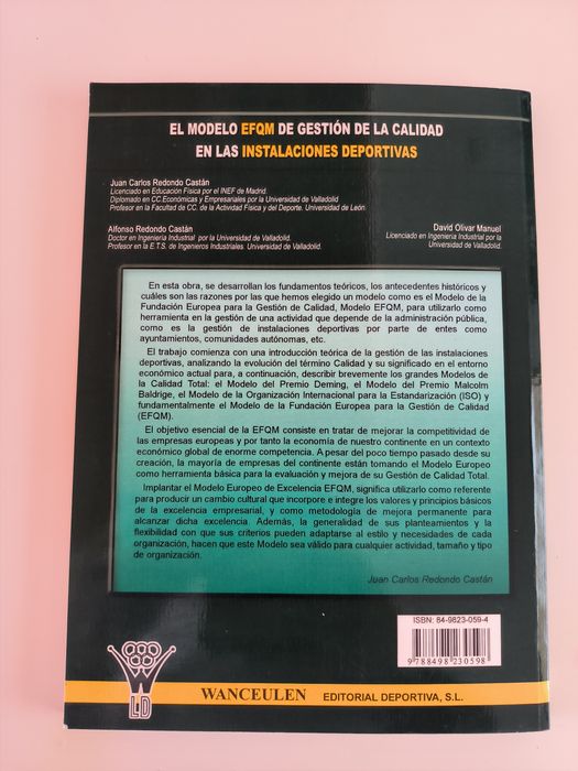 El modelo EFQM de gestion de la calidad en las  instalaciones deportiv