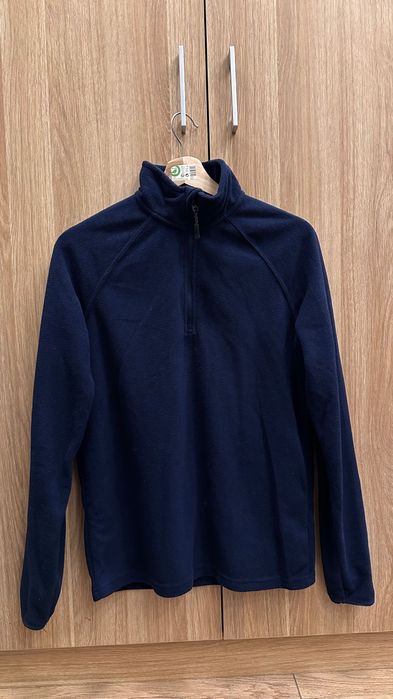 Granatowa bluza polarowa z zamkiem 1/4