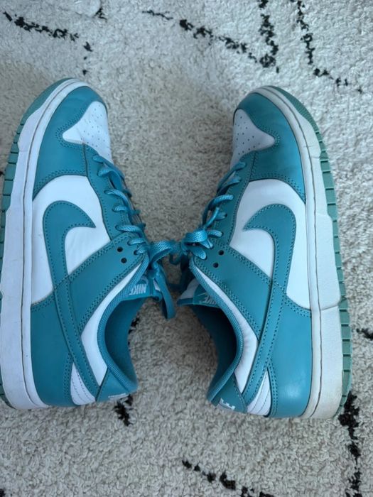 Nike Dunk Low buty sportowe turkusowo-białe rozm. 44 - stan dobry