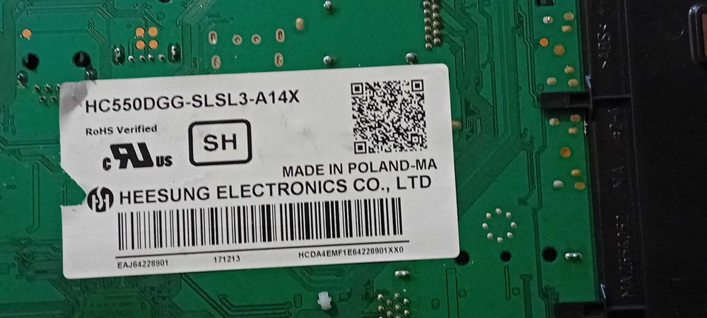 placa tv LG 55uj630v