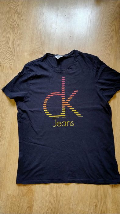 czarny t-shirt Calvin Klein rozmiar L