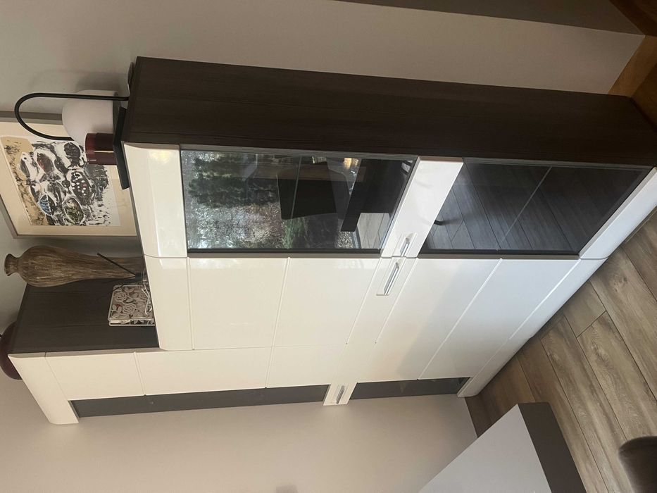 Witryna niska do salonu (157 cm x 95 cm x 37 cm)