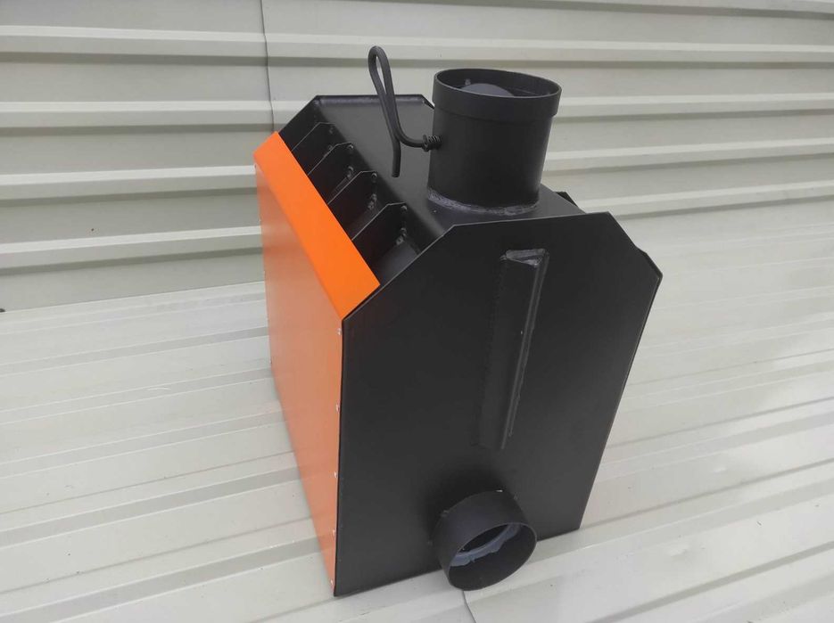 ДО 8 ЧАСОВ! С Обдувом! Печь Буржуйка Булерьян H55-3 / ТЕПЛО В ХАТІ