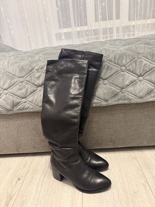 Продам шкіряні чоботи