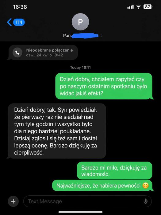 Korepetycje z nauczycielem z matematyki
