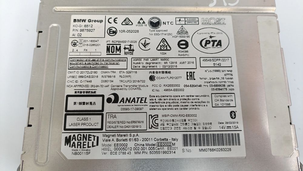 Rádio / auto-rádio BMW 1 (F20)