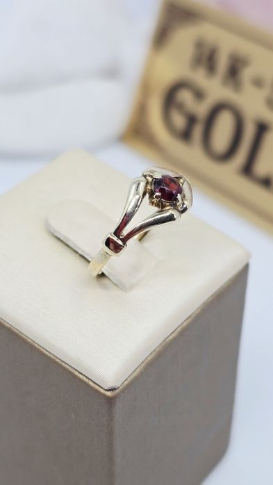 Złoty pierścionek z oczkiem próba 585 14k Używane