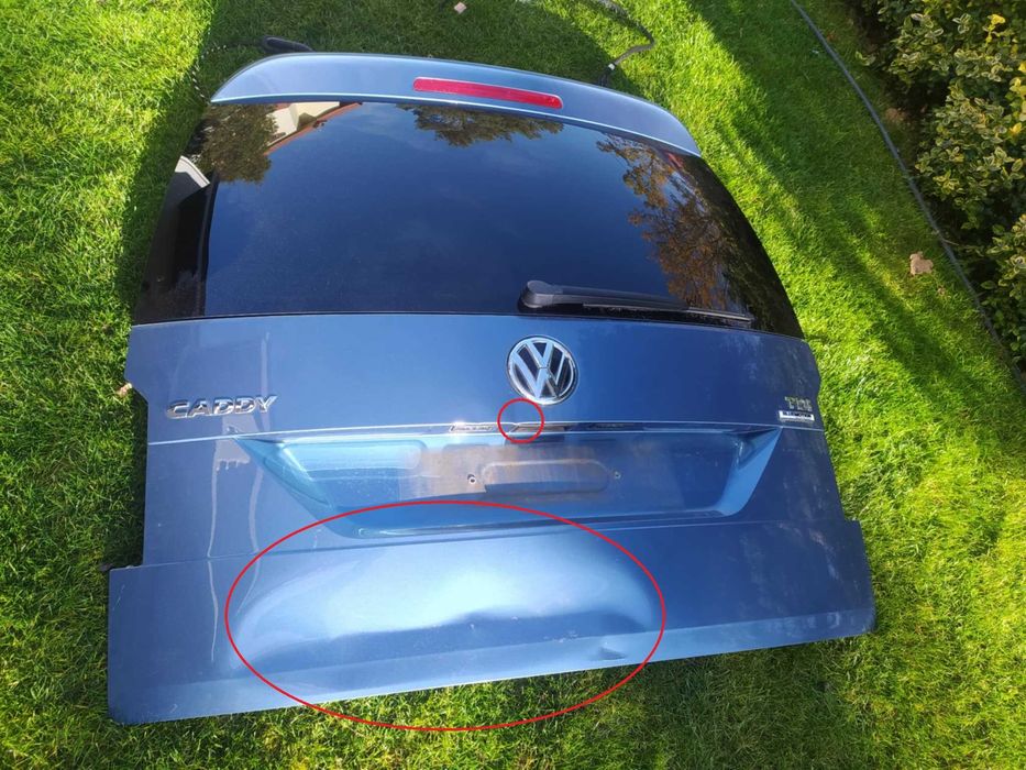 Klapa bagażnika VW Caddy IV 2015 r. Acapulco Blue