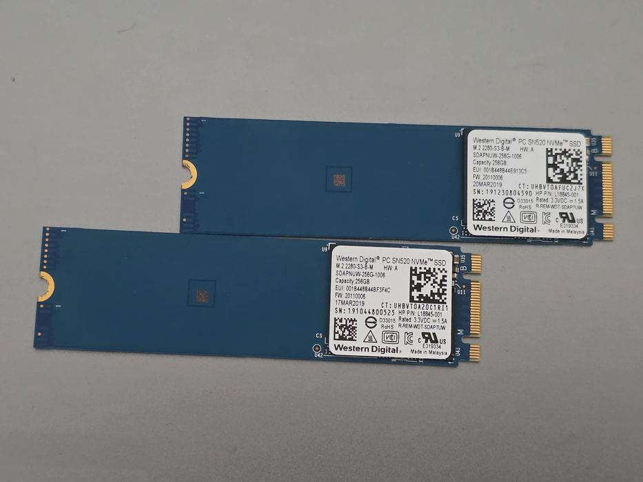 SSD WD SN520 256GB NVMe M.2 2280