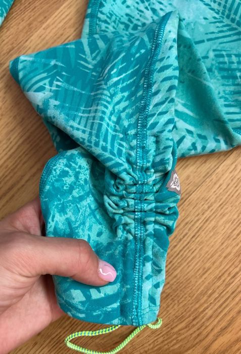 Legginsy sportowe damskie ze ściągaczami S 36