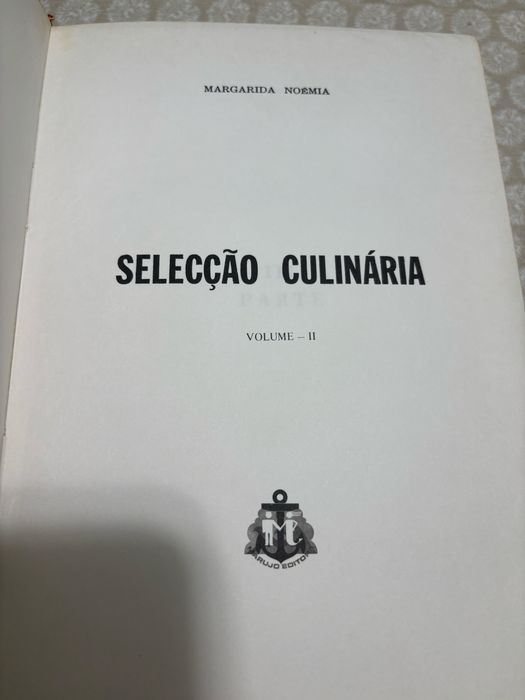 Livros Seleção Culinária Vol I e II - Margarida Noémia