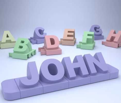 Letras Decorativas em 3D Personalizadas