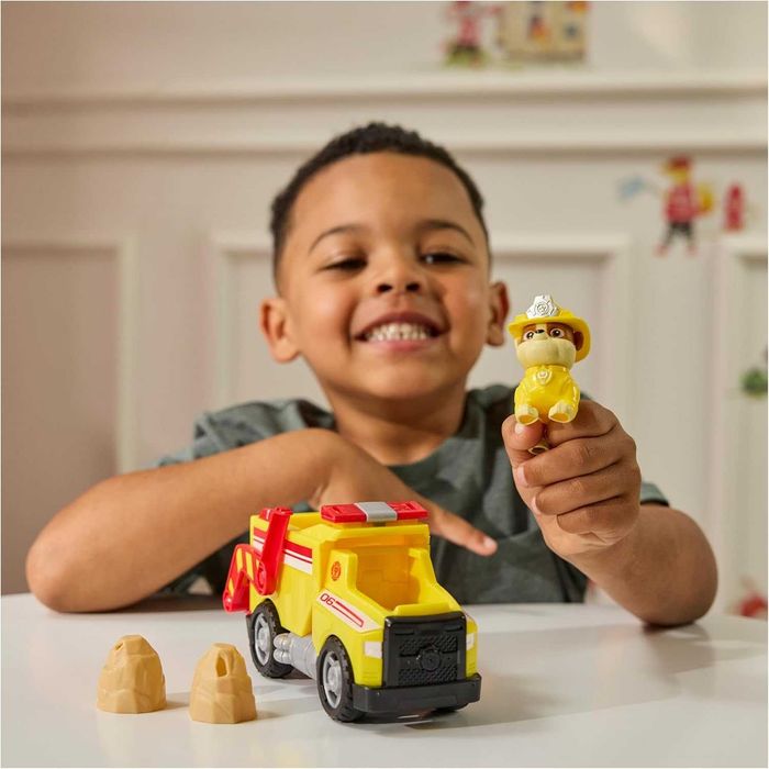 Щенячий патруль Рятувальна вантажівка з фігуркою Здорованя Paw Patrol Fire Rescue Rubble Rescue Fire Dump Truck Spin Master