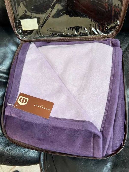 Manterol - Manta de viagem - 1.30 x 1,60 - Aveludada - Dupla face