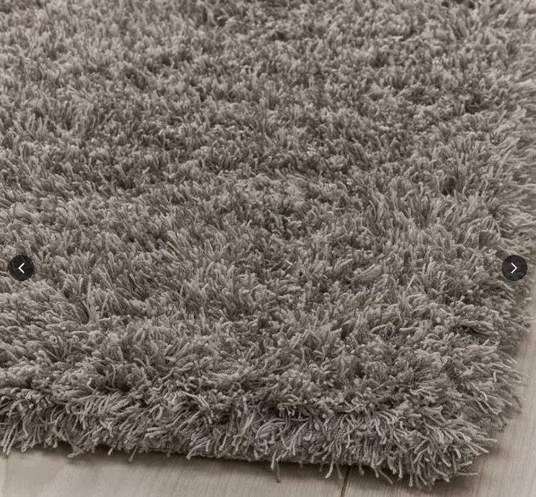 Tapete pelo comprido 170x240cm cinzento