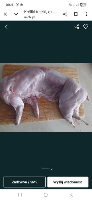 Tuszka mięso z krolika