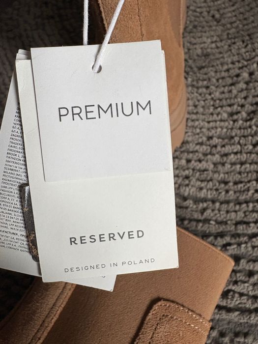 Botki sztyblety buty zamszowe Reserved 38